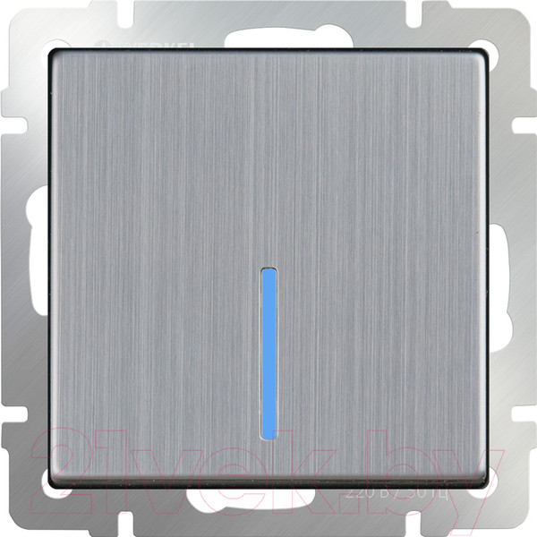 Изображение товара Выключатель Werkel WL02-SW-1G-LED / a030792 (глянцевый никель)