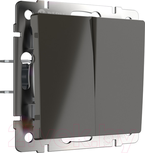 Изображение товара Выключатель Werkel WL07-SW-2G-2W / a029874 (серо-коричневый)