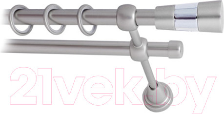 Изображение товара Карниз для штор Lm Decor Волео 074 2р гладкий (сатин, 1.6м)