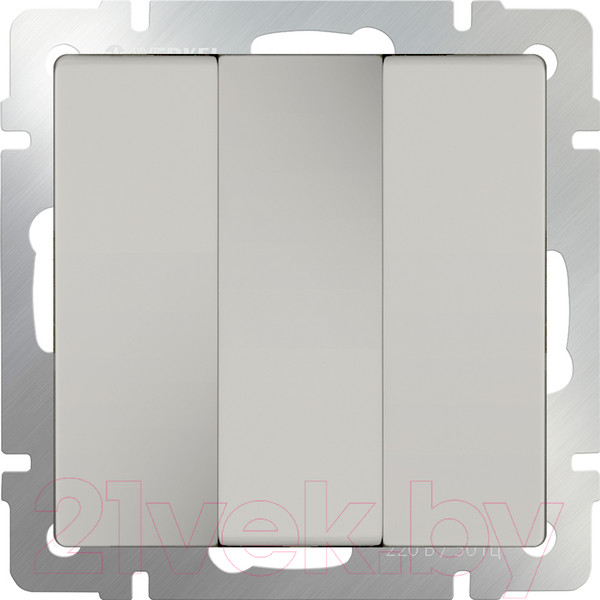 Изображение товара Выключатель Werkel WL06-SW-3G / a033751 (серебряный)