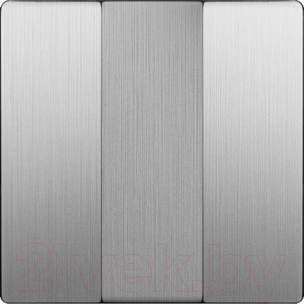 Изображение товара Клавиша для выключателя Werkel WL09-SW-3G-CP / a037012 (cеребряный рифленый)