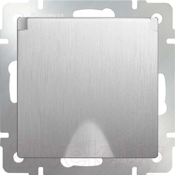 Изображение товара Розетка Werkel WL09-SKGSC-01-IP44 / a035650 (серебристый рифленый)