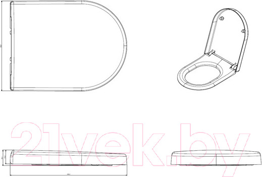 Изображение товара Сиденье для унитаза Cersanit Granta (S-DS-GRA-DL-t)