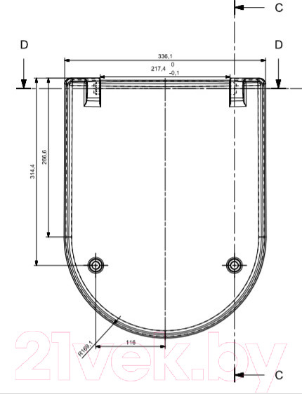 Изображение товара Сиденье для унитаза Cersanit Granta (S-DS-GRA-DL-t)
