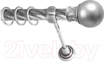 Изображение товара Карниз для штор Lm Decor Тифани 037 1р витой 25мм (сатин, 2.8м)