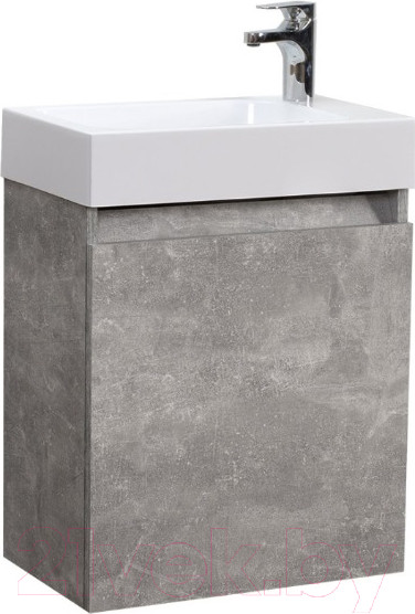 Изображение товара Тумба под умывальник Belux Темпо НП 50 (31, бетон чикаго/светло-серый)