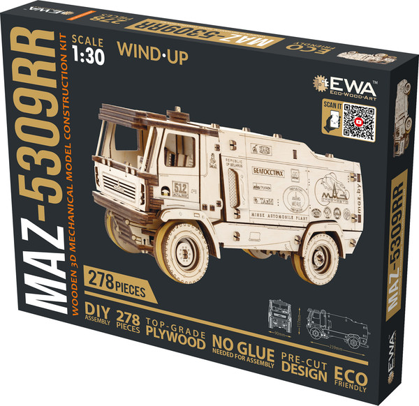 Изображение товара Сборная модель EWA МАЗ-5309RR 1:30