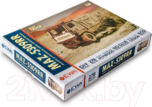 Изображение товара Сборная модель EWA МАЗ-5309RR 1:30
