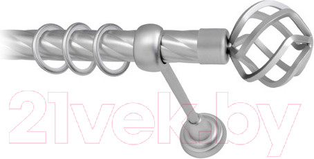 Изображение товара Карниз для штор Lm Decor Булава 097 1р витой 25мм (сатин, 2м)