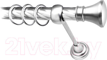 Изображение товара Карниз для штор Lm Decor Люксор 101 1р витой 25мм (сатин, 2.4м)