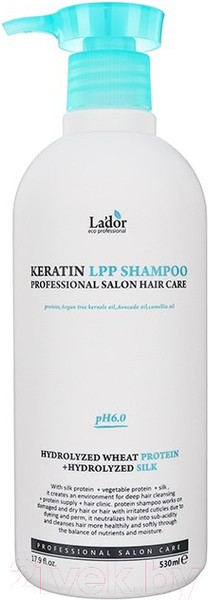 Изображение товара Шампунь для волос La'dor Keratin Lpp Shampoo (530мл)