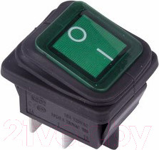 Изображение товара Выключатель клавишный Rexant ON-OFF 36-2362 (зеленый)