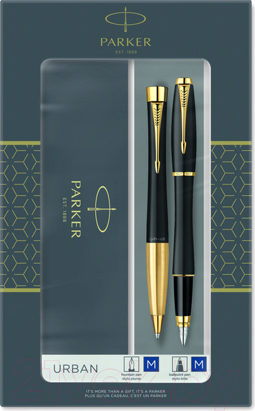Изображение товара Набор ручек имиджевых Parker Urban Mated Black GT 2093381