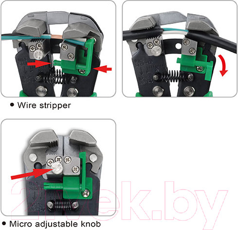 Изображение товара Инструмент для зачистки кабеля Toptul DKAA2226