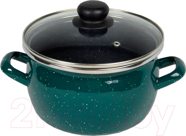 Изображение товара Кастрюля Сантэкс Малахит 1-2430112 (серый гранит)