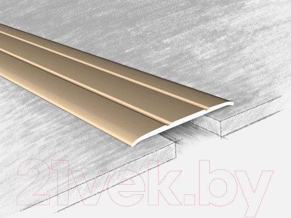 Изображение товара Порог КТМ-2000 140-01 К 0.9м (серебристый)