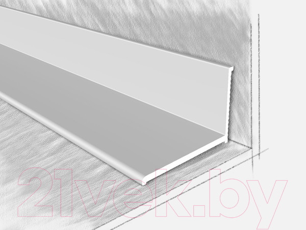 Изображение товара Профиль декоративный КТМ-2000 2212-01 К 0.9м (серебристый)