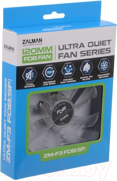 Изображение товара Вентилятор для корпуса Zalman ZM-F3 FDB(SF)