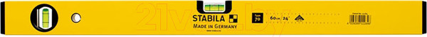 Изображение товара Уровень строительный Stabila 70 / 02286 (80см)