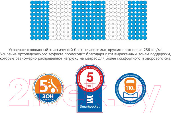 Изображение товара Детский матрас Vegas Smart Bingo 80x160