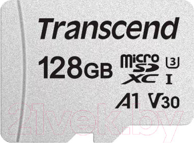 Изображение товара Карта памяти Transcend microSDXC 128GB UHS-I V30 (TS128GUSD300S)