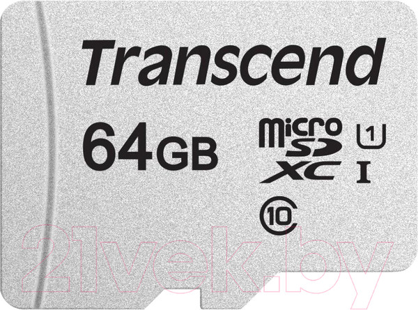 Изображение товара Карта памяти Transcend microSDXC 64GB UHS-I V30 (TS64GUSD300S)