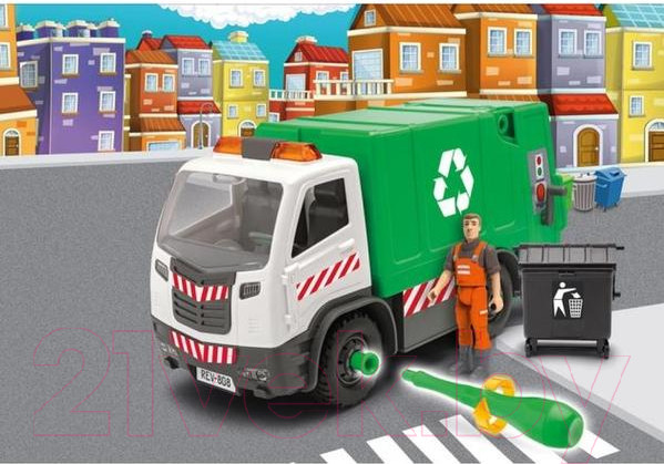 Изображение товара Мусоровоз игрушечный Revell Мусоровоз с фигуркой 1:20 / 00808