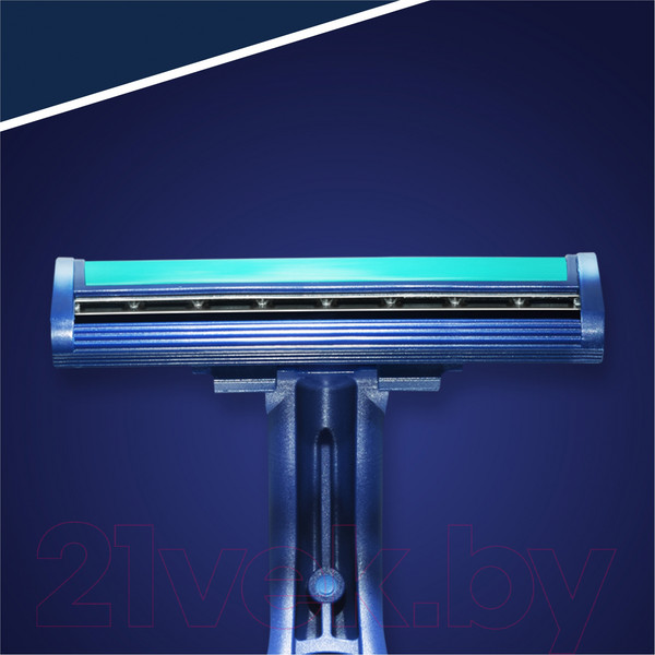 Изображение товара Набор бритвенных станков Gillette Blue II Plus одноразовые (10шт)