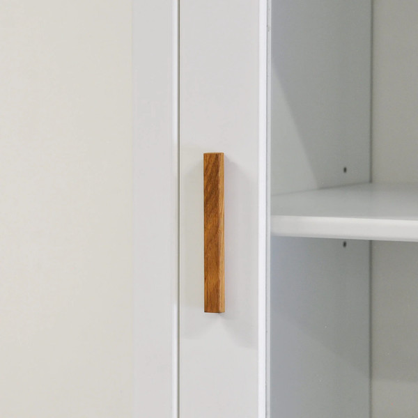 Изображение товара Шкаф-пенал с витриной Dipriz Мэдисон / Д.1151.1 (белый воск)