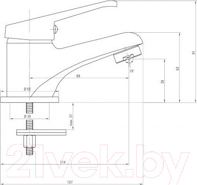 Изображение товара Смеситель Deante Neo Lobo BYU 020M