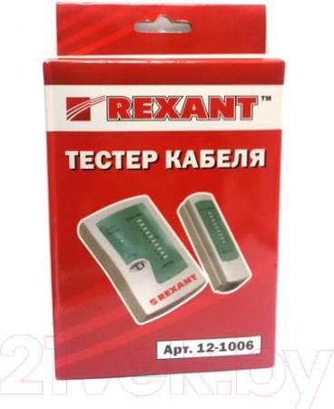 Изображение товара Кабельный тестер Rexant RJ-45+RJ-11 / 12-1006