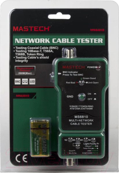 Изображение товара Кабельный тестер Mastech MS6810 (13-1222)