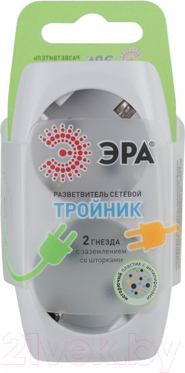 Изображение товара Электроразветвитель ЭРА SP-2e-W / C0045528 (белый)
