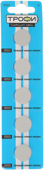 Изображение товара Батарейка Трофи CR2025-5BL / C0032184