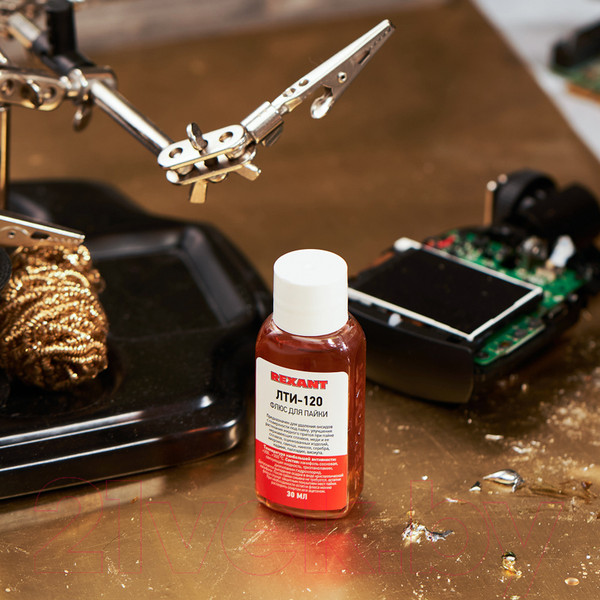 Изображение товара Флюс для пайки Rexant ЛТИ-120 / 09-3625 (30мл)