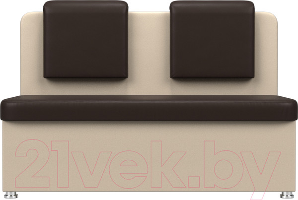 Изображение товара Скамья кухонная мягкая Лига Диванов Маккон 229 2-х местный / 101361 (экокожа коричневый/бежевый)