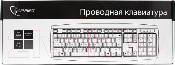 Изображение товара Клавиатура Gembird KB-8351U-BL (черный)