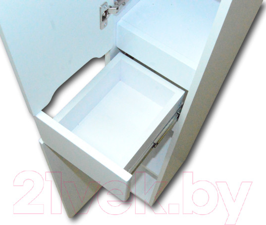 Изображение товара Шкаф-пенал для ванной Гамма 51.25 ОФ8 (белый, левый)