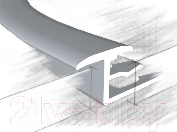 Изображение товара Профиль декоративный КТМ-2000 314-01 Т-образный М 2.7м (серебристый)