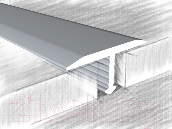 Изображение товара Порог КТМ-2000 318-01 Т-образный М 2.7м (серебристый)
