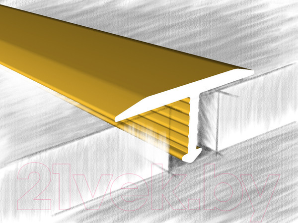 Изображение товара Порог КТМ-2000 318-02 Т-образный М 2.7м (золото)