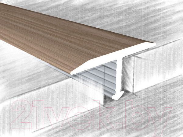 Изображение товара Порог КТМ-2000 318-408 Т-образный М 2.7м (ясень темный)