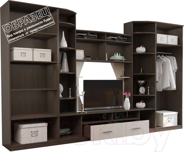 Изображение товара Стенка Горизонт Мебель Атланта (ясень шимо)