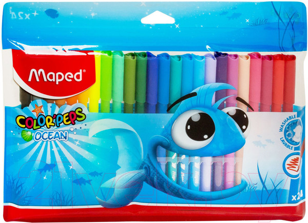Изображение товара Фломастеры Maped Color Peps Ocean (24шт)