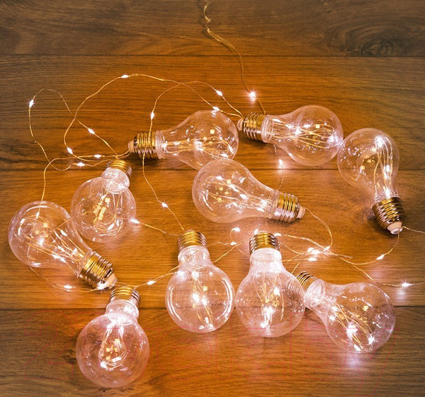 Изображение товара Светодиодная гирлянда Neon-Night Ретро-лампы 303-076 (3м, теплый белый)