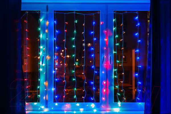 Изображение товара Световой занавес Neon-Night Светодиодный Дождь 235-069 (2x3м, мультиколор)