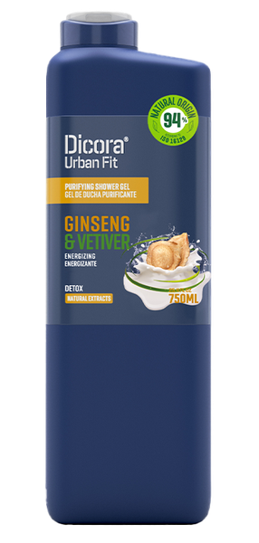 Изображение товара Гель для душа Dicora Vetiver & Ginseng Energy (750мл)