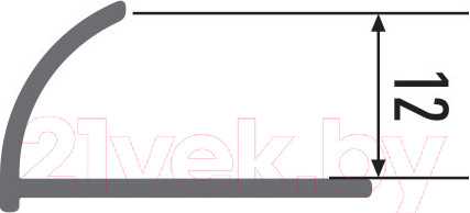 Изображение товара Профиль декоративный КТМ-2000 362-01 М 2.7м (серебристый)