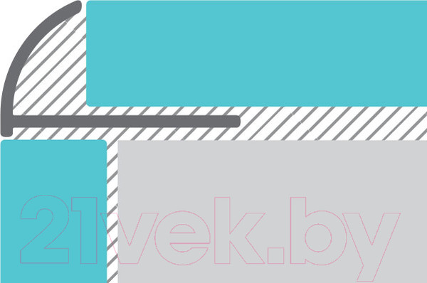 Изображение товара Профиль декоративный КТМ-2000 362-01 М 2.7м (серебристый)