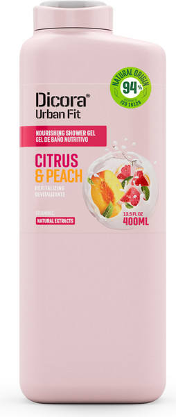 Изображение товара Гель для душа Dicora Citrus & Peach с витамином С (400мл)